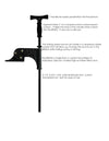 8' Stick It Anchor Pin with Brake Mount System