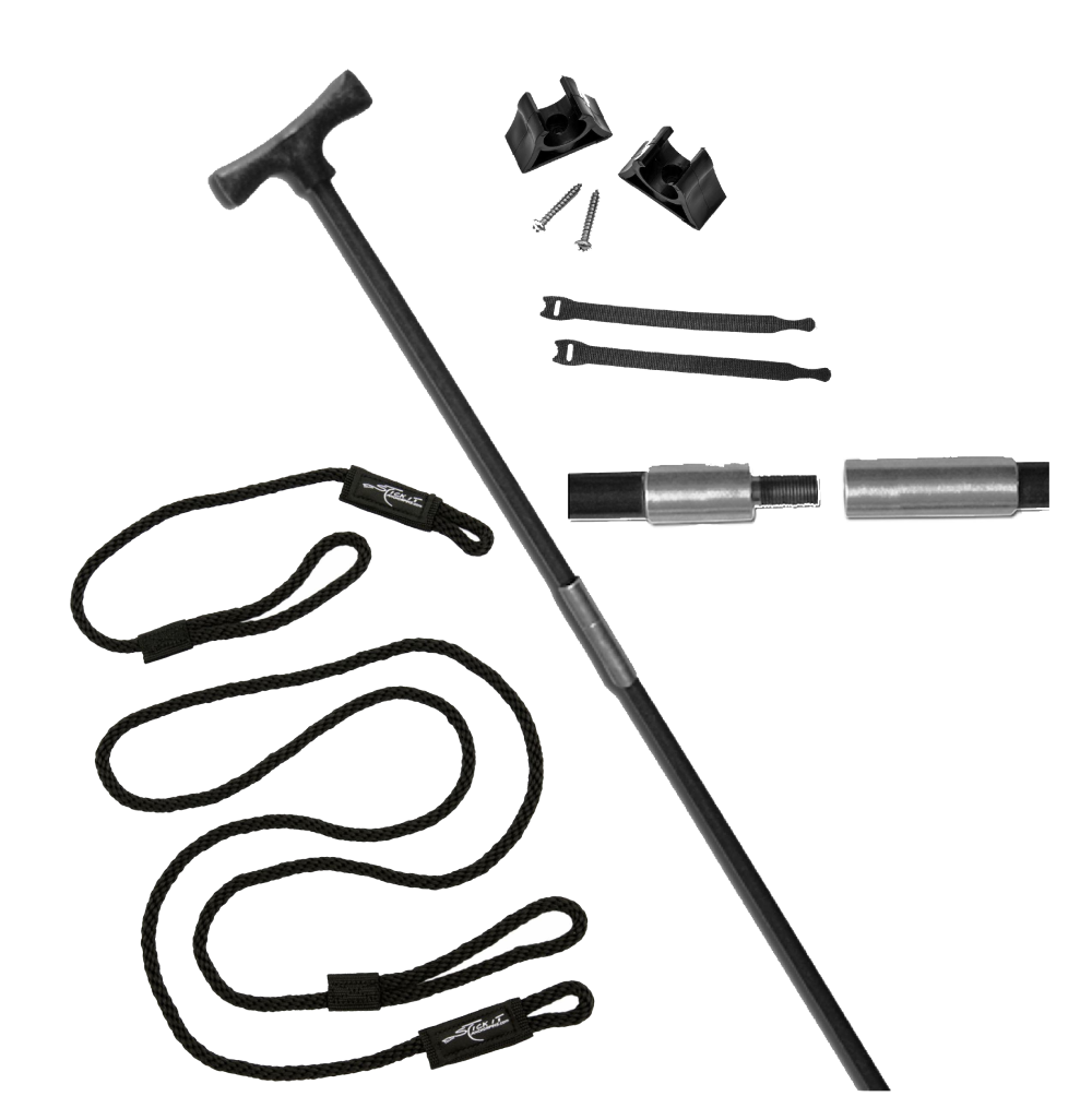 2 Piece 12.5' Stick It Anchor Pin with Screw Connector and Lanyard System