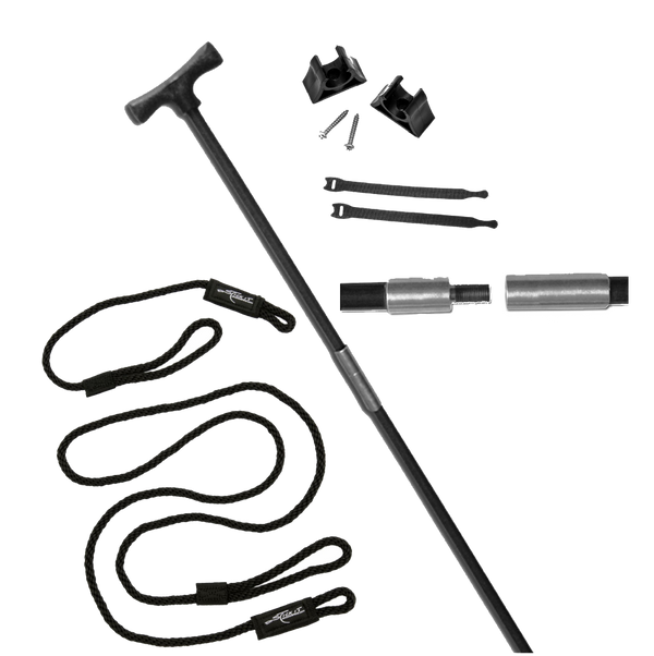 2 Piece 12.5' Stick It Anchor Pin with Screw Connector and Lanyard System