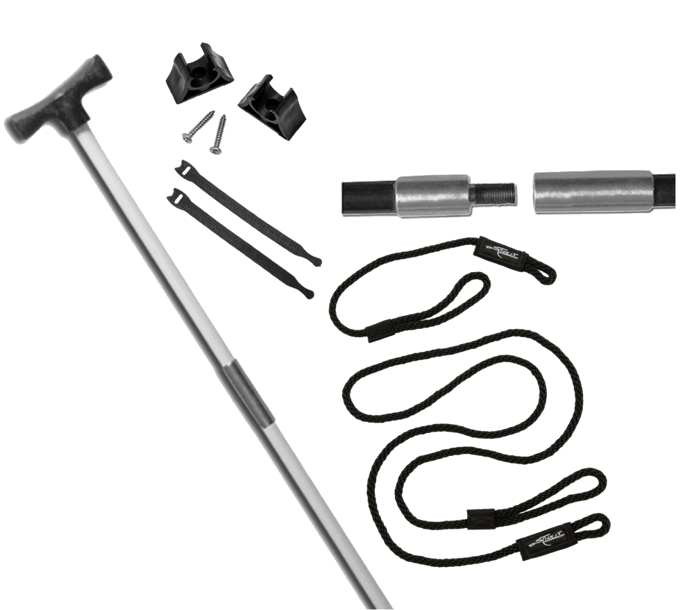 2 Piece 12.5' Stick It Anchor Pin with Screw Connector and Lanyard System